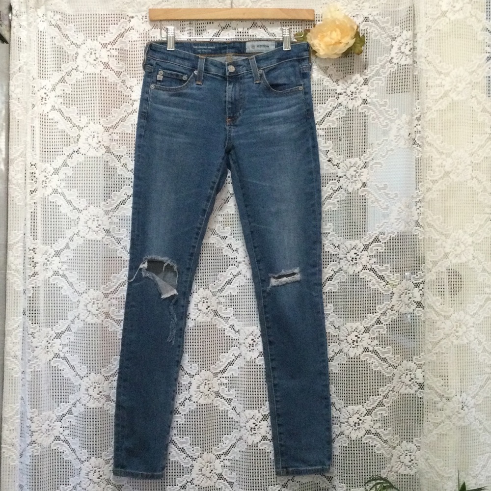 Adriano Goldschmied AG Size 26R The Legging Ankle Super Skinny Jeans Blue